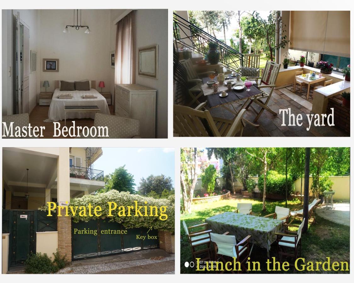 Independent Entrance Apt - 130M2 - Garden - Private Parking Lejlighed Athen Eksteriør billede